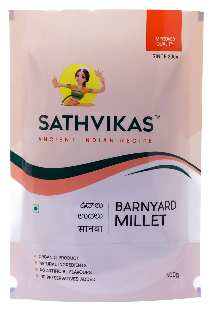 Sathvikas Udarlu / Barnyard Millet (500 grams) Pack Of 1.